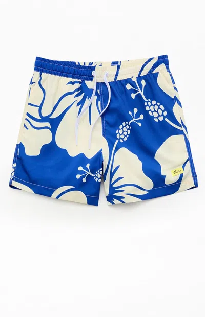 Duvin Design Men's Paradise 4.5" Swim Trunks In Blue