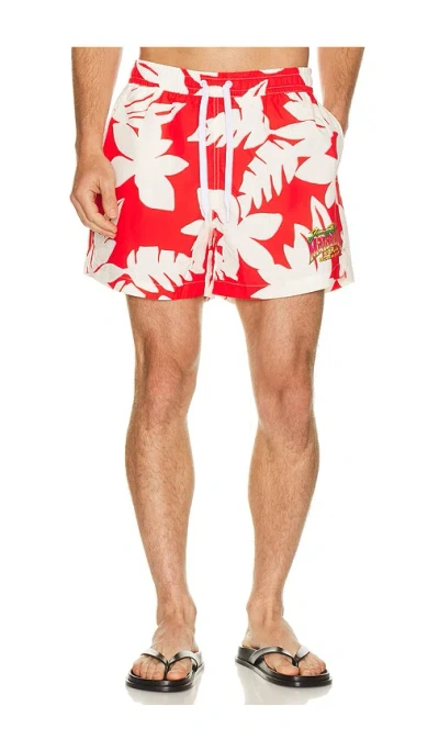 Duvin Design X Jimmy Buffett's Margaritaville Beach Club Swim Short In Multi