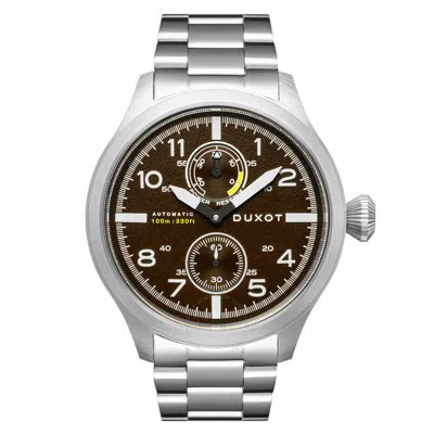 Duxot Altius Hand Wind Brown Dial Men's Watch Dx-2020-33 In Metallic