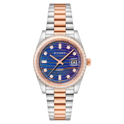 Duxot Atlantica Automatic Blue Dial Men's Watch Dx-2058-77 In Gold