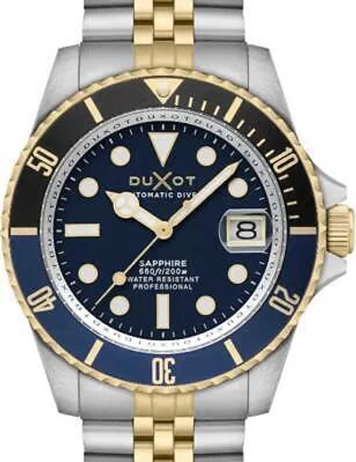 Pre-owned Duxot Dx-2057-aa Mens Watch Atlantica Automatic Diver 42mm 20atm