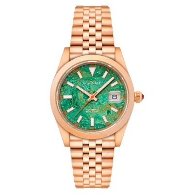 Duxot Vezeto Automatic Green Dial Men's Watch Dx-2061-bb In Gold
