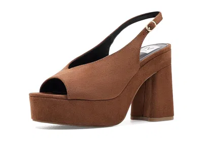 Dv Dolce Vita Women's Wildan Slingback Platform Dress Sandals In Brown