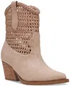Dv Dolce Vita Women's Alessia Woven Pull-on Cowboy Western Booties In Neutral