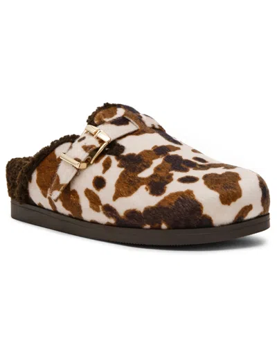 Dv Dolce Vita Women's Anina Cozy Buckle Slide Clogs In Brown