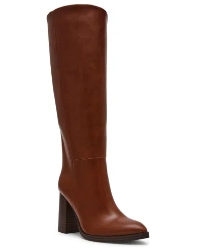 Dv Dolce Vita Women's Bardonny Knee-high Tall Block-heel Dress Boots In Brown