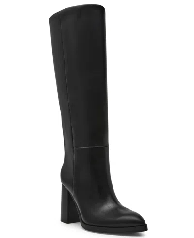 Dv Dolce Vita Women's Bardonny Wide-calf Tall Block Heel Dress Boots In Black