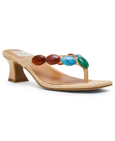 Dv Dolce Vita Women's Bowi Beaded Kitten Heel Sandals In Multi