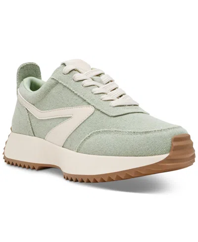 Dv Dolce Vita Women's Bynx Lace-up Jogger Sneakers In Avocado