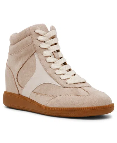 Dv Dolce Vita Women's Camdan High Top Lace-up Wedge Sneakers In Beige