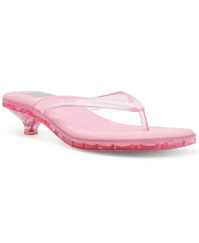 Dv Dolce Vita Women's Cicely Jelly Vinyl Thong Flip Sandals In Pink