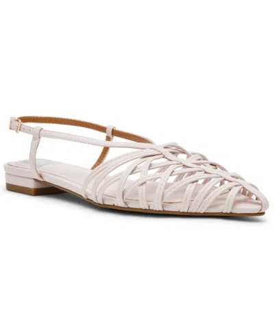 Dv Dolce Vita Women's Cisky Strappy Slingback Flats In White