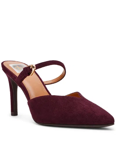 Dv Dolce Vita Women's Elleganza Buckle Strap Two Piece Pumps In Burgundy
