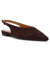 Dv Dolce Vita Women's Empress Pointed Toe Slingback Flat Mules In Brown