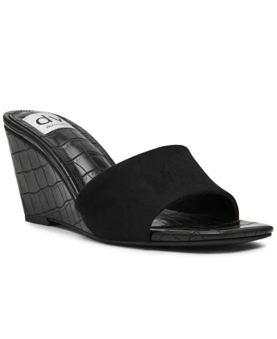 Dv Dolce Vita Women's Evervess Wedge Heel Sandals In Black