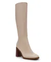 Dv Dolce Vita Women's Flapper Knee-high Block-heel Dress Boots In Neutral