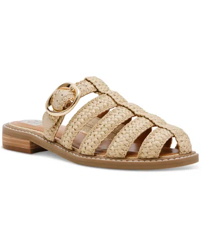 Dv Dolce Vita Women's Fyona Fisherman Flat Mules In Raffia