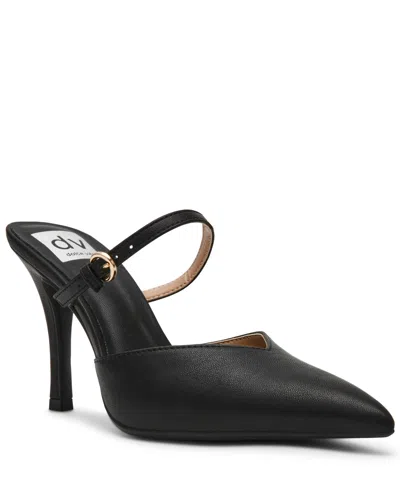 Dv Dolce Vita Women's Geanie Woven Two-piece Pointed Toe Heeled Pumps In Black