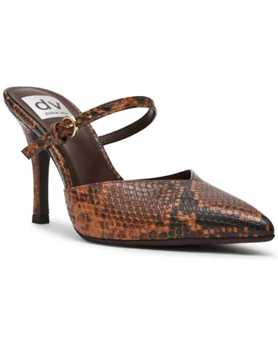 Dv Dolce Vita Women's Geanie Woven Two-piece Pointed Toe Heeled Pumps In Multi