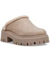 Dv Dolce Vita Women's Gracelyn Cozy Lug Sole Platform Clog Mules In Stone