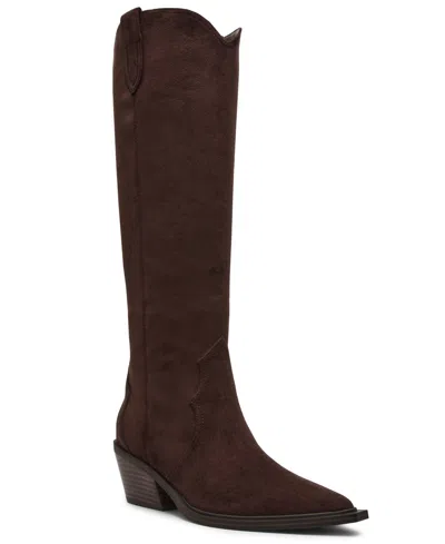 Dv Dolce Vita Women's Greva Tall Pull-on Cowboy Western Boots In Burgundy