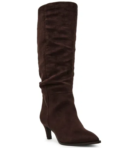 Dv Dolce Vita Women's Heksly Tall Slouchy Heeled Dress Boots In Brown