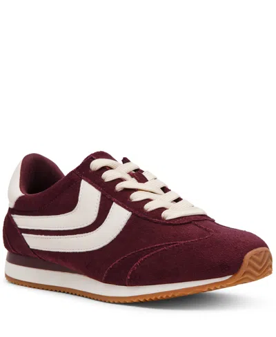 Dv Dolce Vita Women's Hype Round-toe Lace-up Sneakers In Burgundy