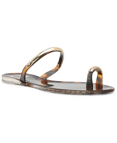 Dv Dolce Vita Women's Ivonna Embellished Toe Ring Jelly Flat Sandals In Multi