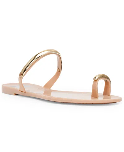 Dv Dolce Vita Women's Ivonna Embellished Toe Ring Jelly Flat Sandals In Pink