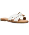 Dv Dolce Vita Women's Jada Bow Slip-on Flat Sandals In White