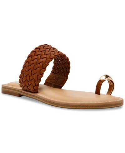 Dv Dolce Vita Women's Jemper Thong Woven Slip-on Flat Sandals In Tan