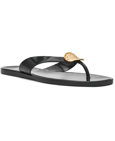 Dv Dolce Vita Women's Jespar Jelly Thong Flat Sandals In Black