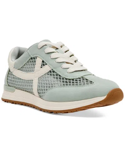 Dv Dolce Vita Women's Joque Mesh Sporty Retro Lace-up Sneakers In Sage