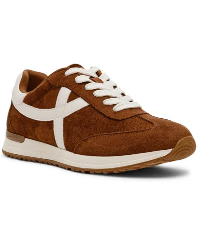 Dv Dolce Vita Women's Joque Sporty Retro Lace-up Sneakers In Brown