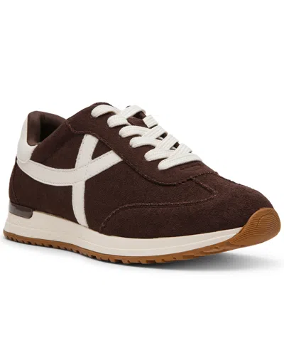Dv Dolce Vita Women's Joque Sporty Retro Lace-up Sneakers In Brown