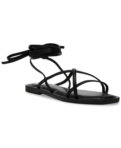 Dv Dolce Vita Women's Juleah Strappy Gladiator Flat Sandals In Black