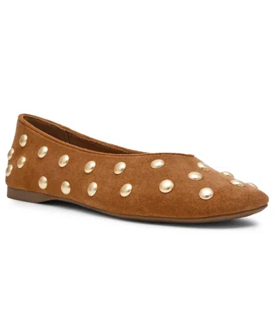 Dv Dolce Vita Women's Karma Studded Slip-on Flats In Brown