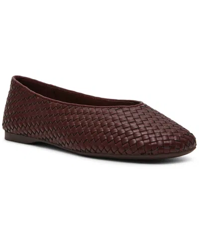 Dv Dolce Vita Women's Karma Woven Slip-on Flats In Burgundy