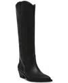 Dv Dolce Vita Women's Kit Knee-high Cowboy Boots In Black Smooth