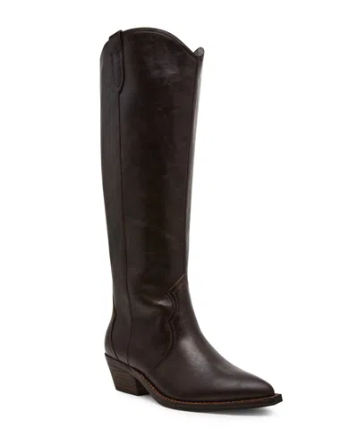 Dv Dolce Vita Women's Kit Knee-high Cowboy Boots In Brown