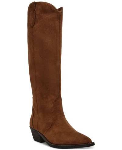 Dv Dolce Vita Women's Kit Knee-high Cowboy Boots In Chocolate