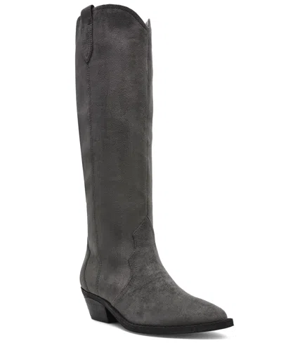 Dv Dolce Vita Women's Kit Knee-high Cowboy Boots In Gray