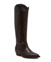 Dv Dolce Vita Women's Kit Knee-high Wide Calf Cowboy Boots In Black