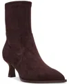 Dv Dolce Vita Women's Lalana Kitten-heel Sock Booties In Brown
