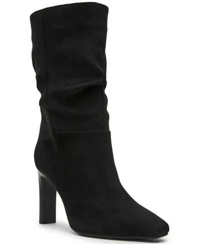 Dv Dolce Vita Women's Mathan Block Heel Slouchy Dress Boots In Black