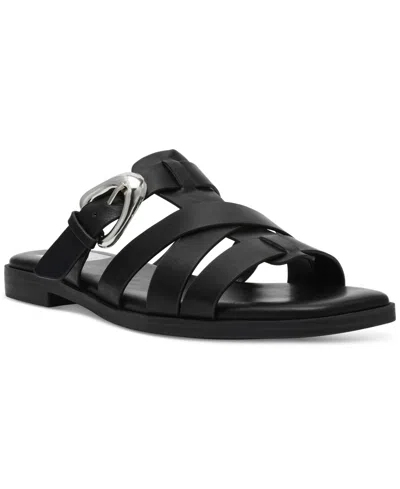 Dv Dolce Vita Women's Medina Fisherman Slide Flat Sandals In Black