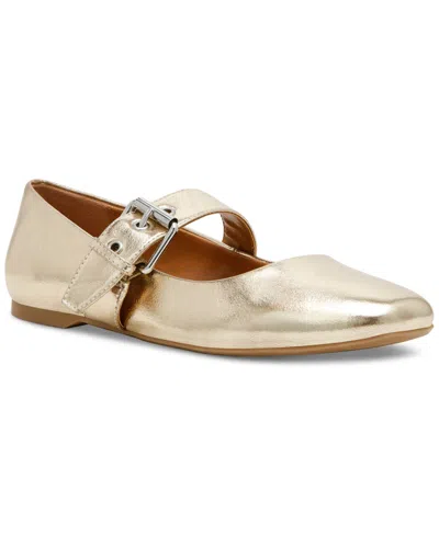 Dv Dolce Vita Women's Mellie Buckle Strap Mary Jane Flats In Gold