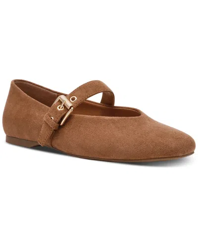 Dv Dolce Vita Women's Mulaney Buckle Mary Jane Flats In Brown