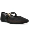 Dv Dolce Vita Women's Mulaney Mesh Buckle Mary Jane Flats In Black