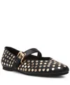 Dv Dolce Vita Women's Mulaney Stud Mary Jane Ballet Flats In Black